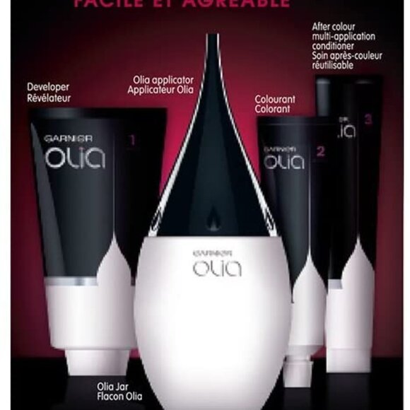 Garnier Olia Permanent Oil Powered Hair Color, 4.62 Dark Garnet Red - Picture 2 of 8